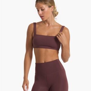 Vuori Burgundy Evolve Square Neck Bra
